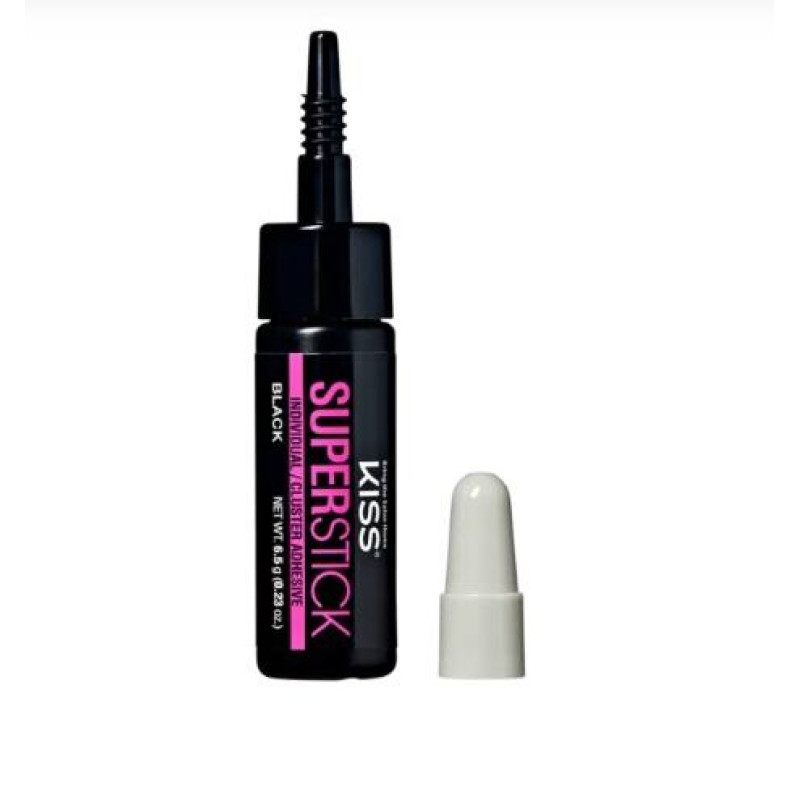 Skropstu līme KISS Super Stick melna 6,5 g Ilgnoturīga Maiga Ūdensizturīga