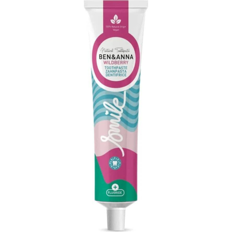 Ben&Anna Dabīgā Fluorīda Zobu Pasta 'Wildberry', 75ml
