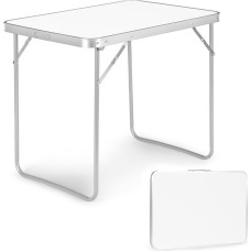 Multigarden Tourist table, picnic table, foldable top, 80x60 cm, white
