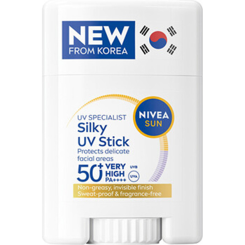 Nivea Silky UV Stick SPF 50+ - Ochrann&yacute; pleťov&yacute; kr&eacute;m v tyčince