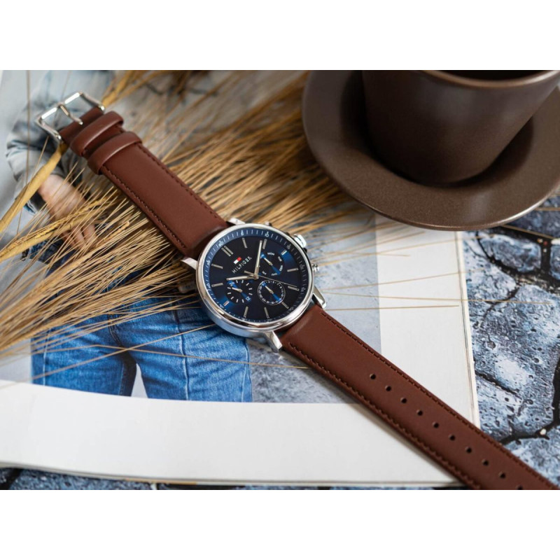 Tommy Hilfiger Vīriešu Pulkstenis Tyson 1710585 Bronzas un Sudrabs