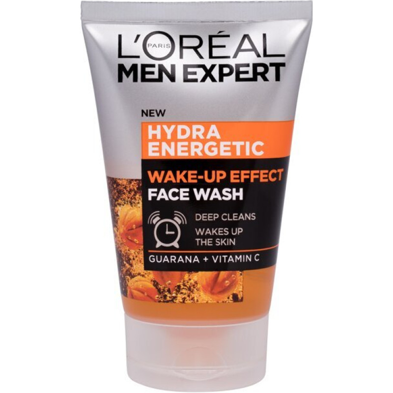 Sejas mazgāšanas līdzeklis L'Oréal Paris Men Expert Hydra Energetic pret nogurumu ar C vitamīnu un guarānu, 100 ml