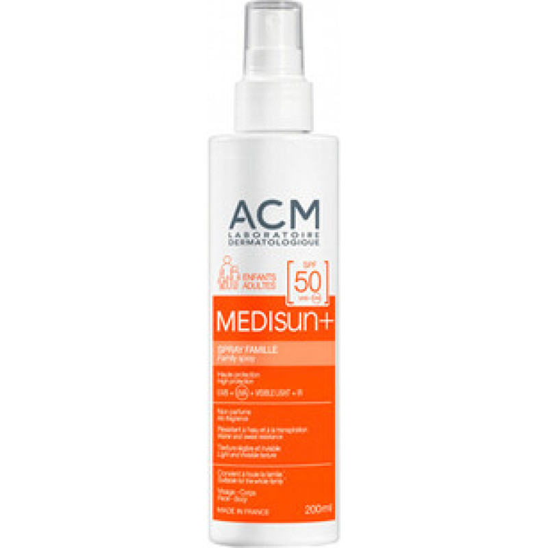 ACM Medisun Spray SPF 50+ - Opalovac&iacute; sprej na tělo a tv&aacute;ř