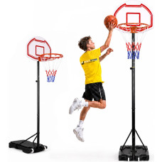 Movepro Basketball hoop, adjustable up to 210 cm, freestanding, backboard, rim, MultiGarden