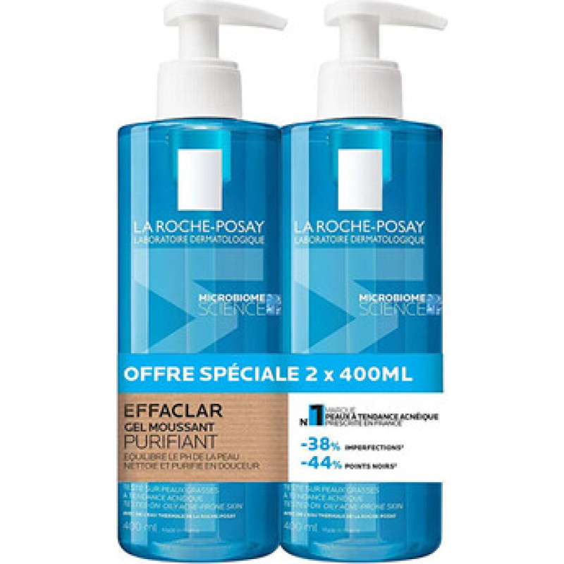 La Roche-Posay Purifying Foaming Gel Duo - Sada čistic&iacute;ch gelů
