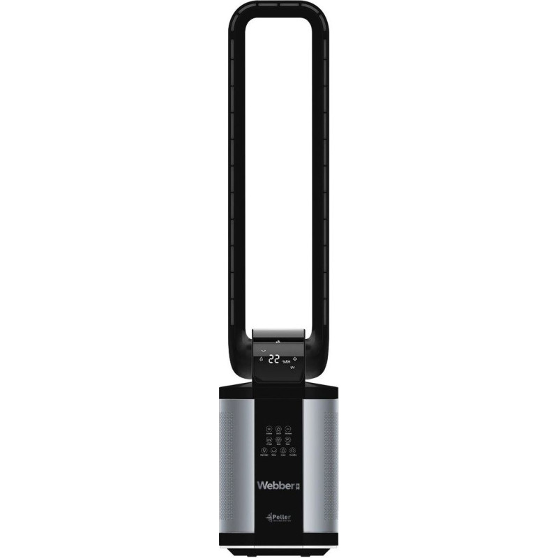 Webber WB1820 black bladeless fan with humidifier
