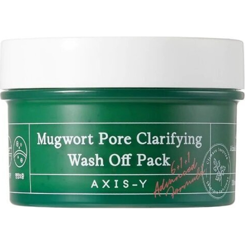 Attīroša sejas maska Axis-Y Mugwort Pore Clarifying Wash Off Pack, 100 ml