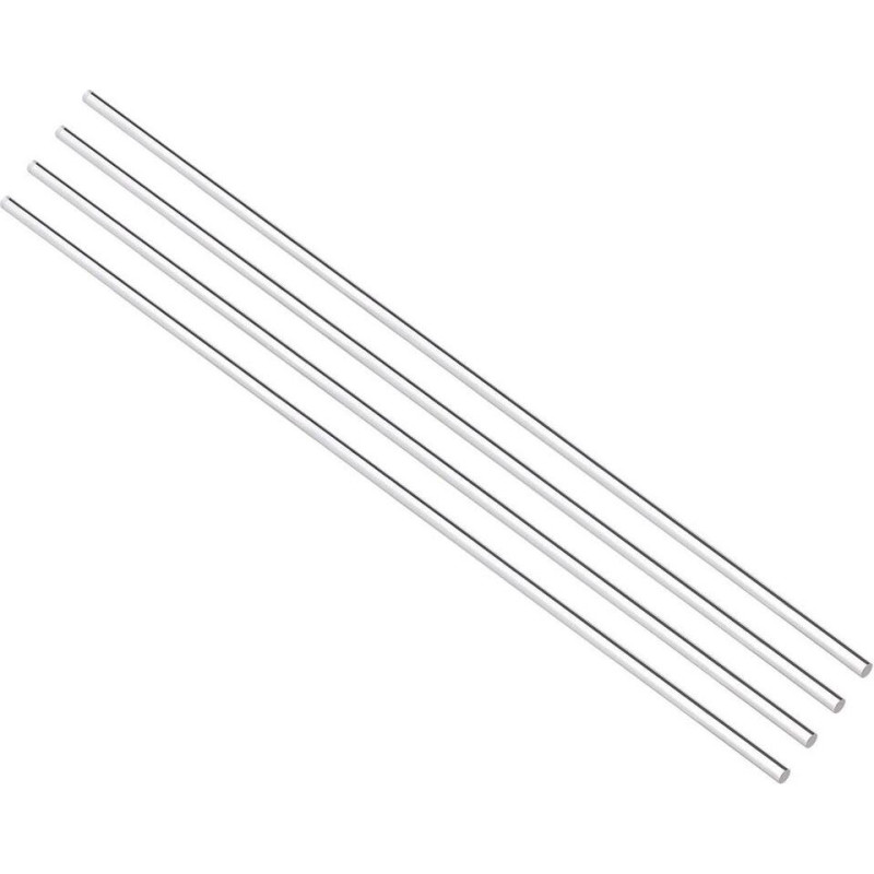 4 gabali 4 mm x 250 mm cietā akrila stienis