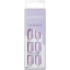 Pašlīmējošie nagi Kiss imPRESS Picture Purplect, īss garums, 30 gab