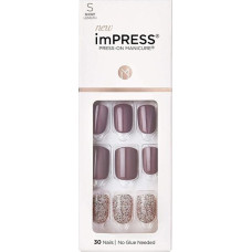 Pašlīmējošie nagi - KISS - Modelis KIMM06C - Garums S - 30 gabali - Brūns/Brokoļi