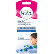 Veet Easy-Gel sejas vaska sloksnes jutīgai ādai, 40 gab.