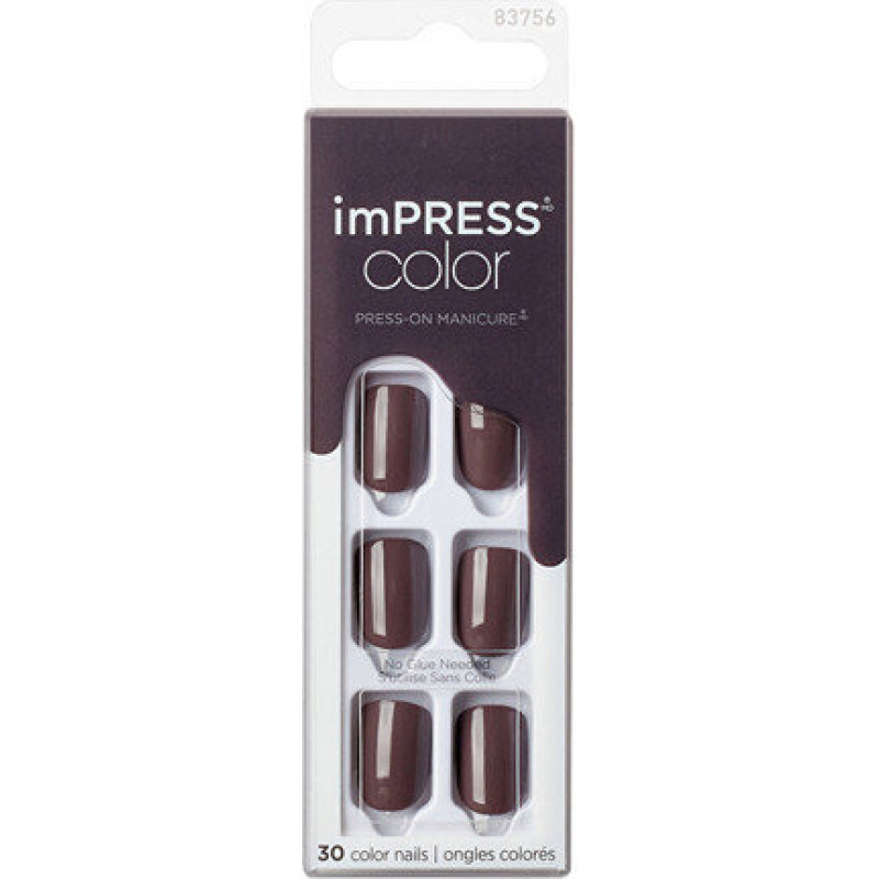 Pašlīmējošie nagi IMPRESS Color Try Grey, 30 gab.