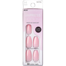 Pielīmējami nagi imPRESS Press-On Manicure Bare But Butter Short Nails Pink Dream, 30 gab., M izmērs