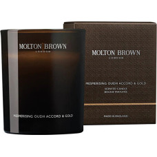 Aromātiskā svece Molton Brown Mesmerising Oudh Accord & Gold 190 g dzintara koksnes aromāts