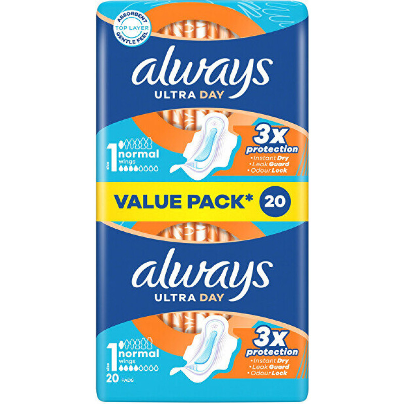 Always higēniskās paketes Ultra Normal Plus, 20gab.