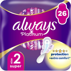 Higiēnas paketes Always Platinum Super Size 2, Long, 26 gab.