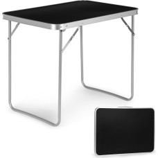 Multigarden Camping table, folding picnic table, 80x60 cm, black, MultiGarden