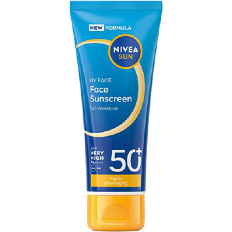 Nivea UV Face Sunscreen SPF 50+ - Pleťov&yacute; kr&eacute;m na opalov&aacute;n&iacute;