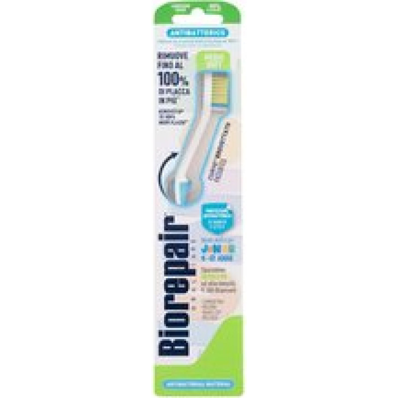 Biorepair Antibacterial Junior Toothbrush Medium Soft - Klasick&yacute; zubn&iacute; kart&aacute;ček