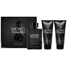 Salvatore Ferragamo Uomo Signature D&aacute;rkov&aacute; sada EDP 100 ml, After Shave Balzam ( balz&aacute;m po holen&iacute; ) 100 ml a sprchov&yacute; gel 100 ml