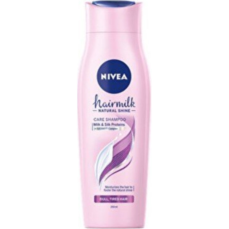 Matu šampūns NIVEA Hairmilk NATURAL SHINE, 400 ml