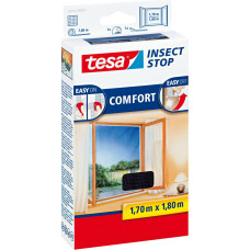 Aizsargtīkls logiem pret kukaiņiem Tesa Comfort, 170x180 cm, melns