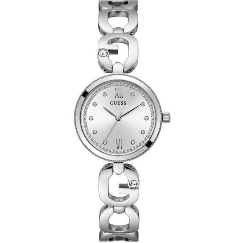 Sieviešu pulkstenis - GUESS - GW0759L1 - Nerūsējošais tērauds - Caurspīdīgs dial - Ūdensizturība 3 ATM