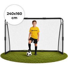 Movepro Bramka piłkarska z siatką do piłki nożnej 240x160x80 cm MOVEPRO