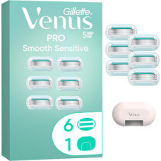 Gillette Pro Smooth Sensitive ( 6 ks ) - N&aacute;hradn&iacute; hlavice + kryt