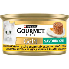 Purina Gourmet Gold Savoury Cake ar vistu, 1x85g