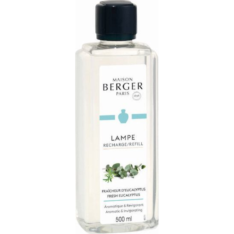 Maison Berger Paris Pildījums katalītiskajai lampai Fresh Eucalyptus Fresh Eucalyptus (Lampe Recharge/Refill) 500 ml
