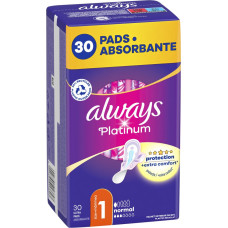 Higiēnas spilventiņi Always Platinum Normal, 30 gab.