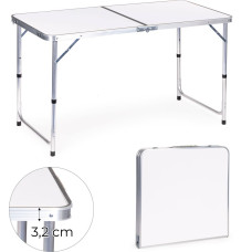 Multigarden Tourist table foldable camping table white top 120 x 60 cm