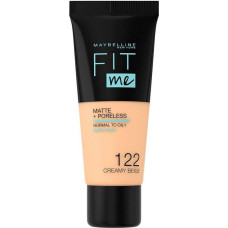 Šķidrā grima bāze Maybelline New York Fit Me! Matte & Poreless 122 Creamy Beige, 30 ml