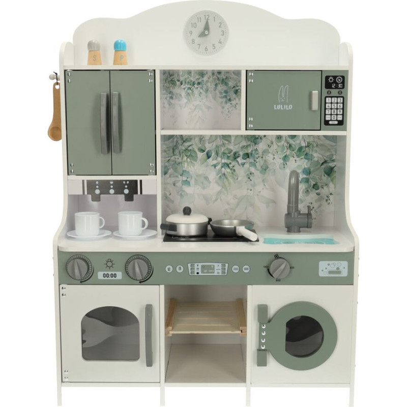 Koka virtuve MDF LULILO Saliko ar espresso automātu