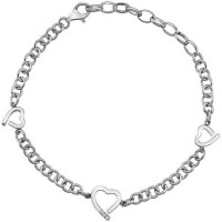 Sudraba rokassprādze sievietēm  Hot Diamonds Love , DL564
