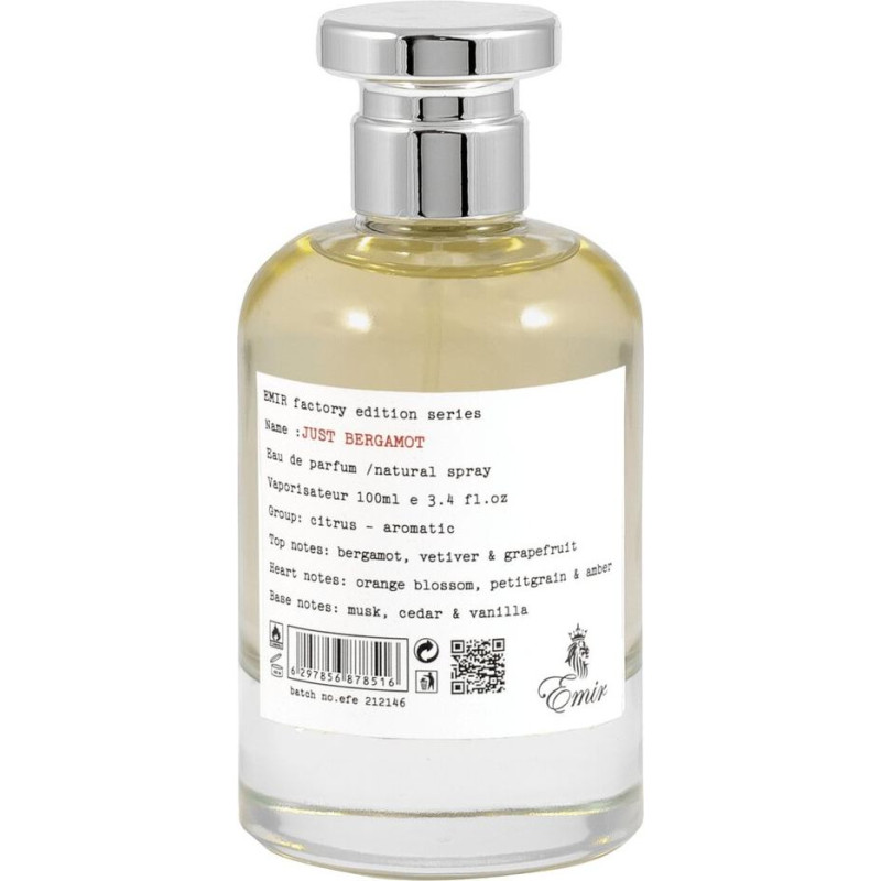 Parfimērijas ūdens Lõhnav vesi Just Bergamot Emir EDP sievietēm/vīriešiem, 100 ml