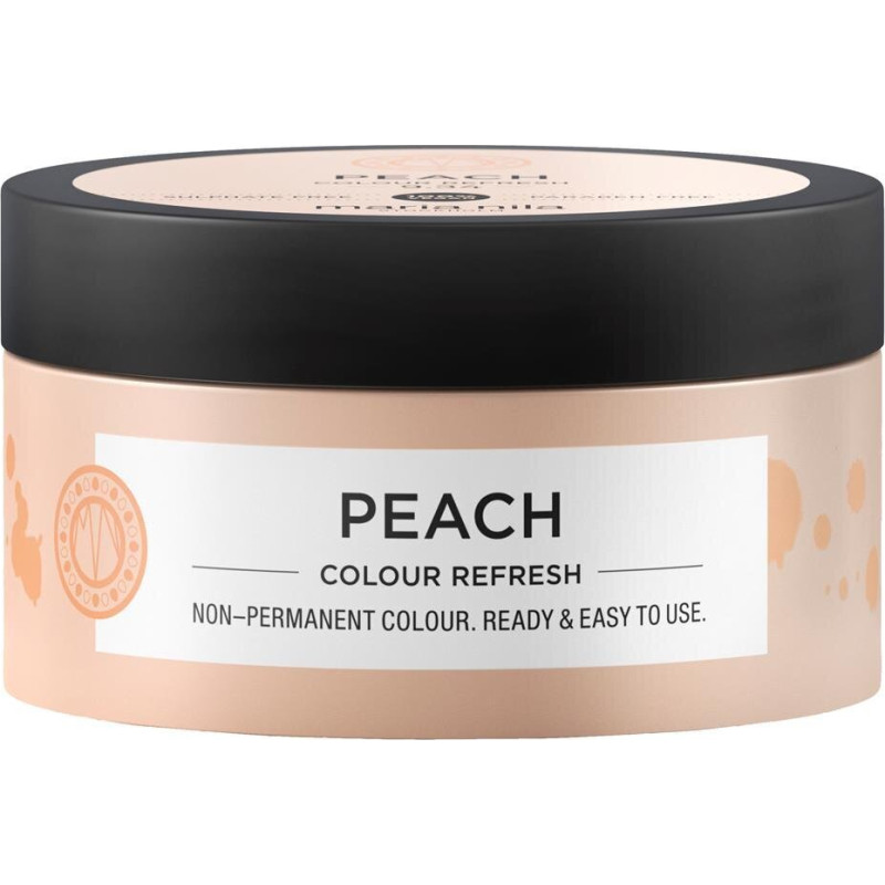 Barojoša maska ar krāsu pigmentiem Maria Nila Colour Refresh Non-Permanent Colour Mask 9.34 Peach