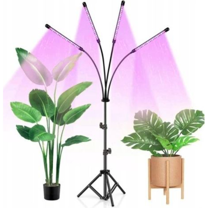 LED Fito gaismeklis augiem un stādiem ar pulti, 14W, IP54, 4x20 LED