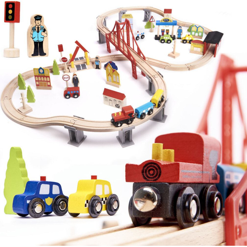 Koka vilciena vagona sliedes + 70el