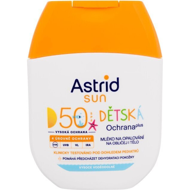 Aizsargājošs losjons pret sauli sejai un ķermenim bērniem Astrid Sun SPF50, 60 ml