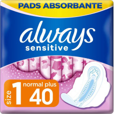 Higieniskās paketes ALWAYS Sensitive Normal Plus, S1, 40 gab.