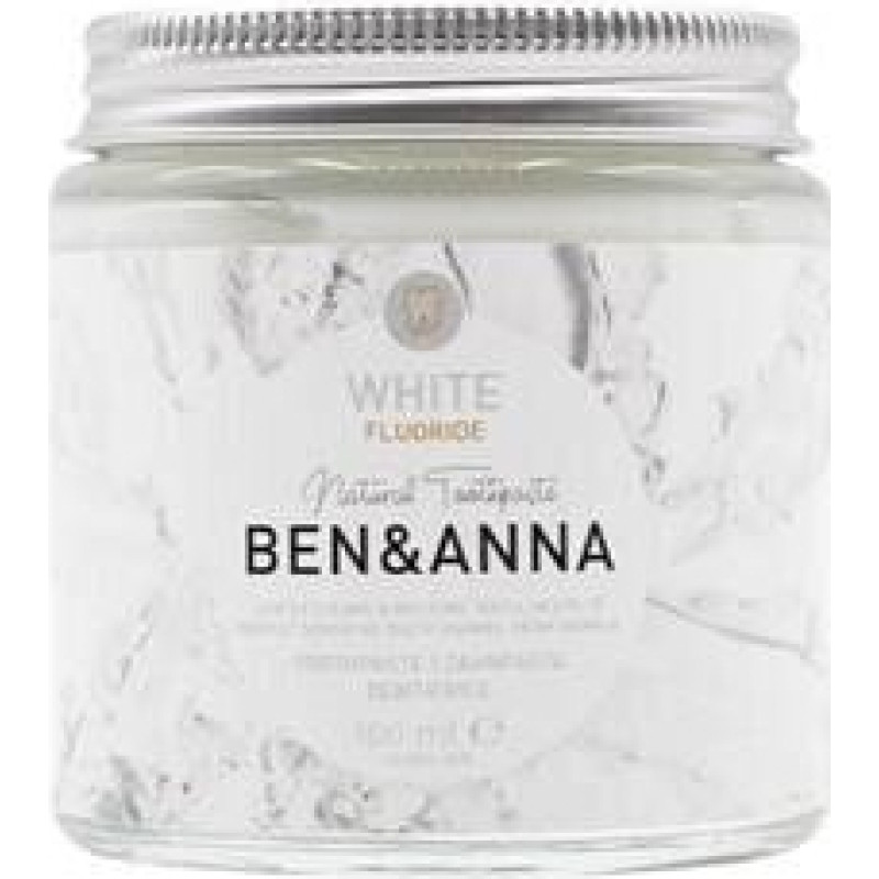 Zobu pasta ar floru White, 100 ml, Ben&Anna, 1631