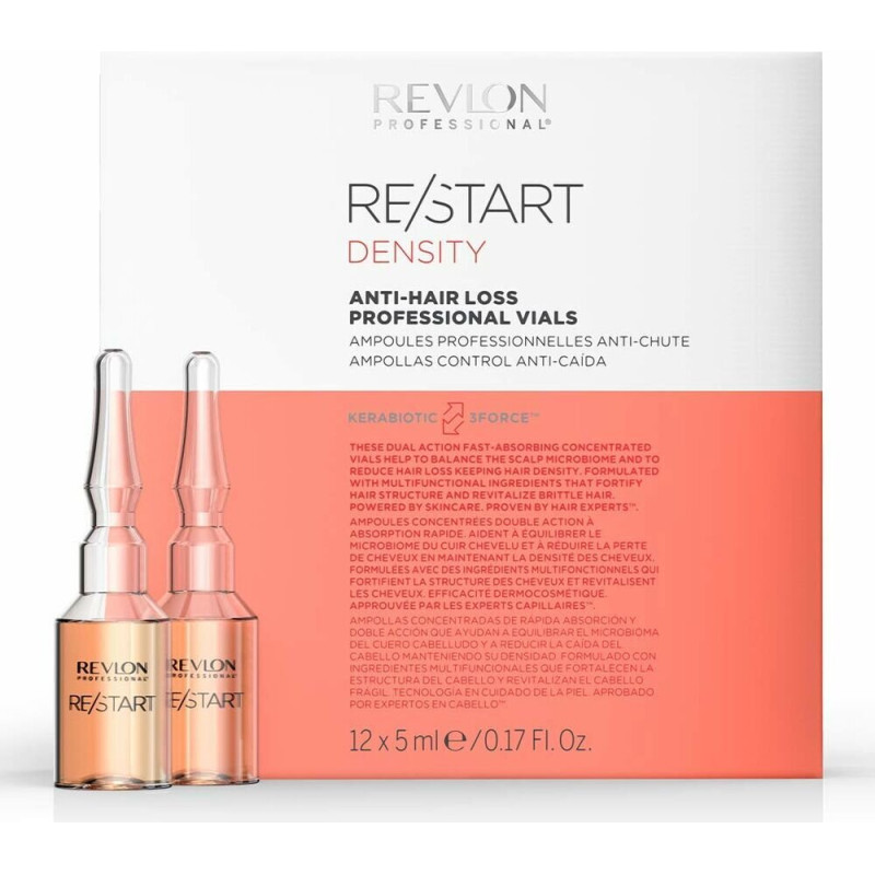 Ampulas pret matu izkrišanu - Revlon - Restart Density - 12x5ml - Stiprina matus - Saglabā blīvumu