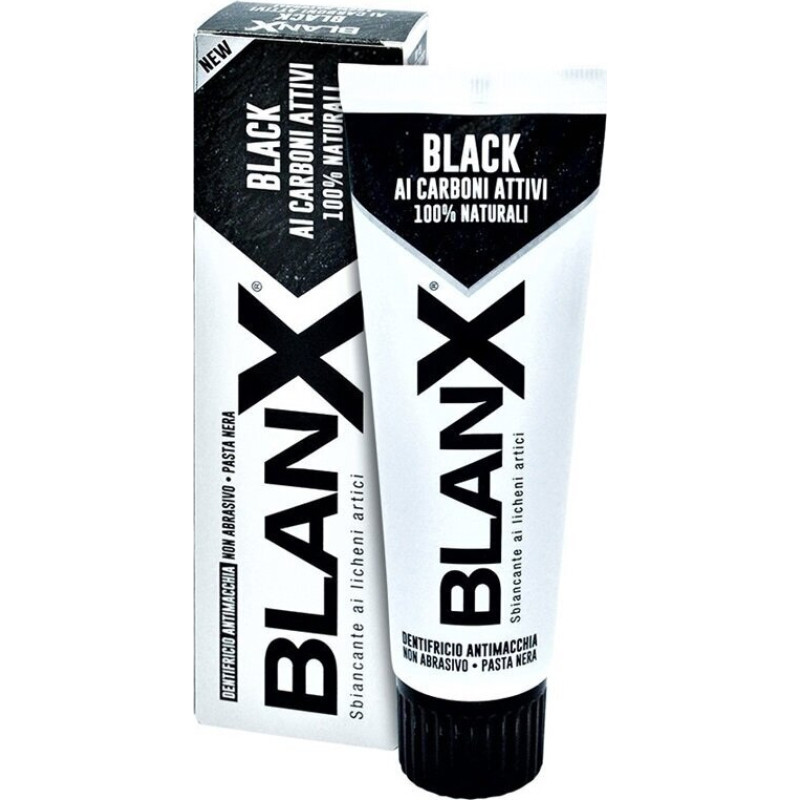 Balinoša zobu pasta Blanx Men Black Carbone, 75 ml