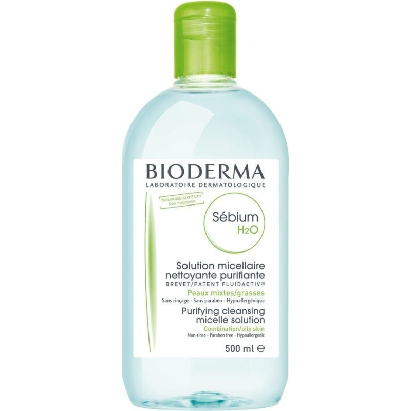 Bioderma Sébium H2O Micelārais tīrīšanas šķidrums sejai 500 ML