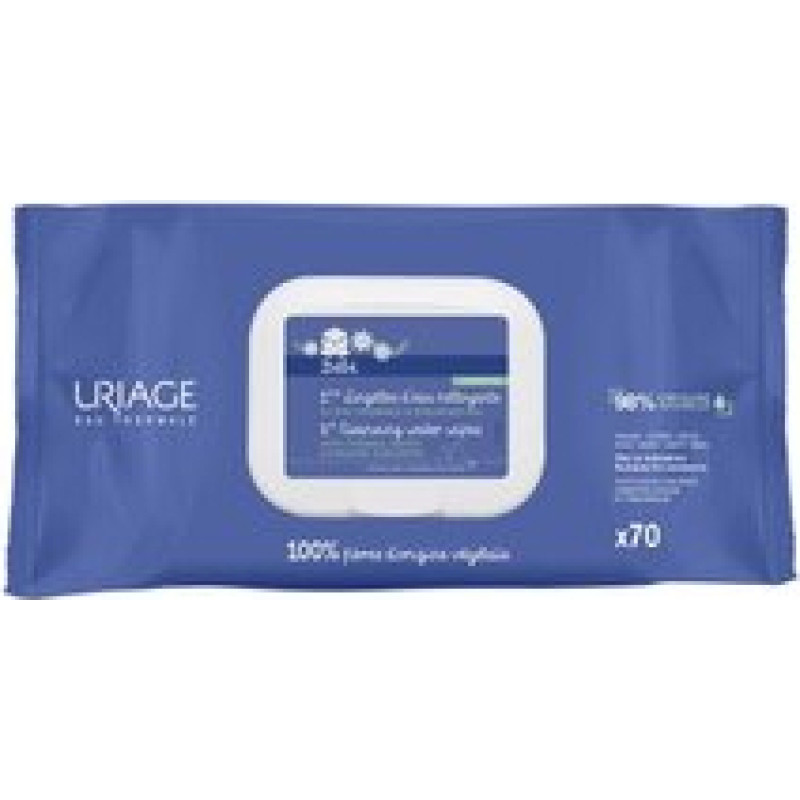 Uriage B&eacute;b&eacute; 1st Cleansing Water Wipes (70 pcs )