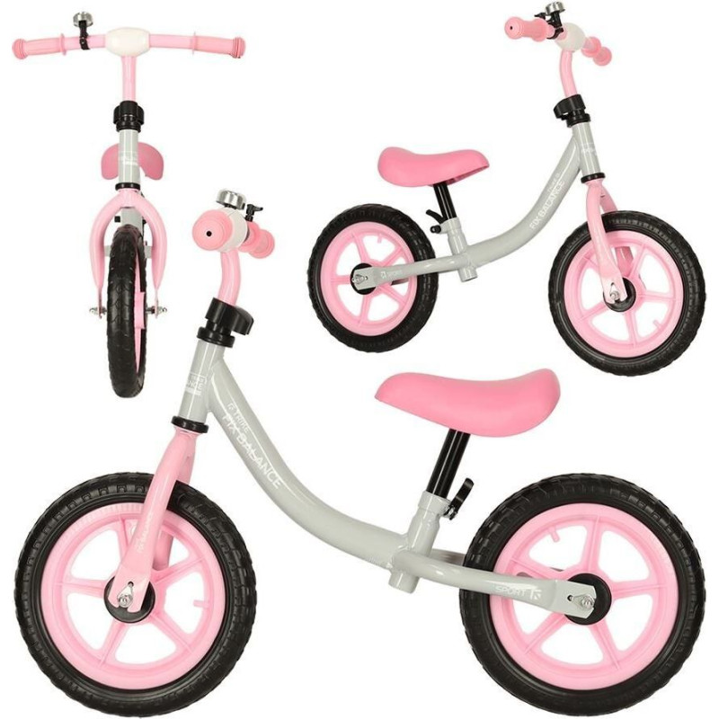 Krosa velosipēds Trike Fix Balance, balts/rozā