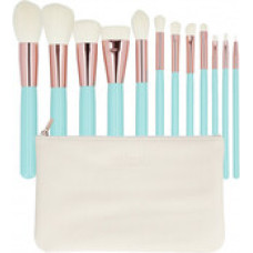 Mimo Makeup Brush Set Turquoise (12 pcs)