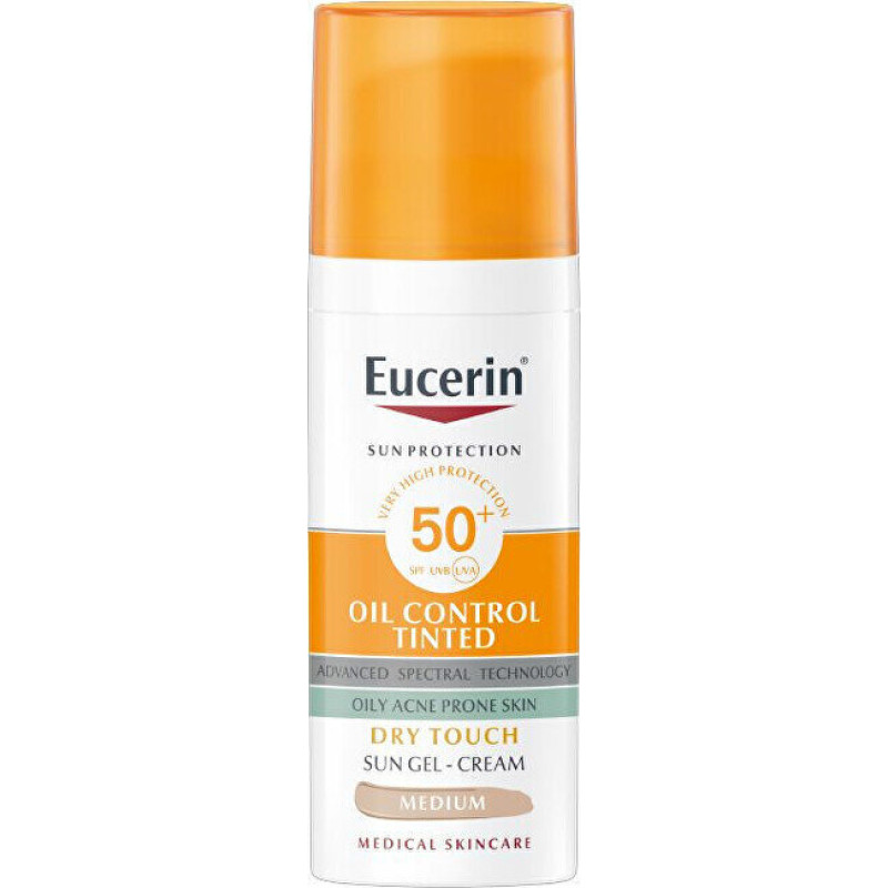 Sun Oil Control tonēts SPF 50+ (Saules želeja-krēms) 50 ml
